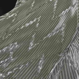 Полиэстер оливковый плиссированный (150276)