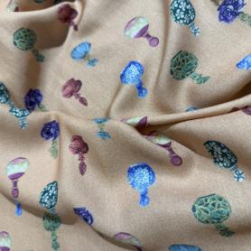 Вискоза бежевая с флаконами (152140)