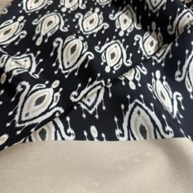 Вискоза черная узор (150253)