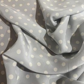 Вискоза серая в горошек (181477)