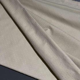 Хлопок кремовый с геометрическим тиснением (142914)