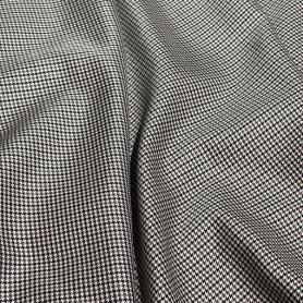 Поливискоза черно-белая с принтом гусиная лапка (134480)