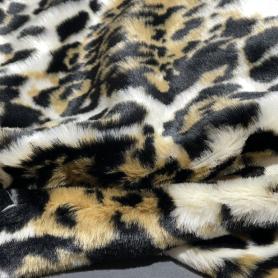 Экомех кремовый с анималистичным принтом (183950)