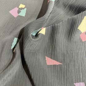 Вискоза черная с геометрией (158272)