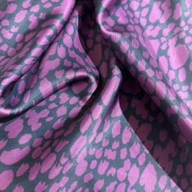 Вискоза синяя анималистичная (178410)