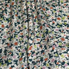 Вискоза кремовая с цветочным принтом (128796-4)