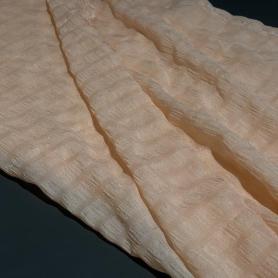 Полиэстер персиковый с геометрическим узором (142869-1)