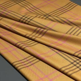 Поливискоза коричневая в клетку (128160)