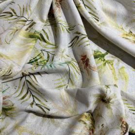 Вискоза молочная в цветочный принт (178456)
