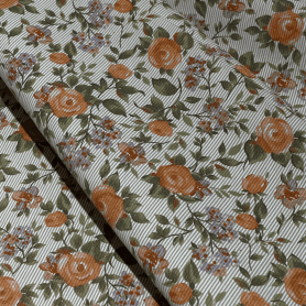 Хлопок белый с цветочным принтом (158355-1)