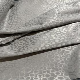 Поликоттон серый с геометрическим принтом (150231)