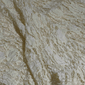 Полиэстер желтый кружевной (187363-1)