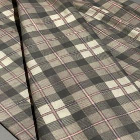 Хлопок коричневый в клетку (183942-1)