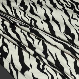 Хлопок кремовый с анималистичным принтом (178421-1)