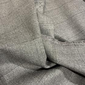 Шерсть серая в клетку (103950)