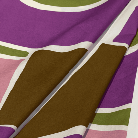 Хлопок мультиколор с геометрическим принтом (181474)