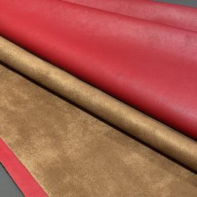 Экокожа красно-коричневая двусторонняя (187341)