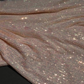 Полиэстер светло-розовый с пайетками (178245)