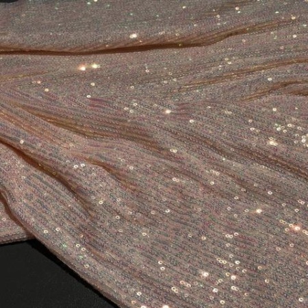 Полиэстер светло-розовый с пайетками (178245)