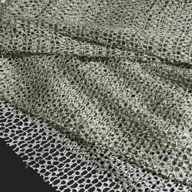 Полиэстер оливковый в сетку (152143)