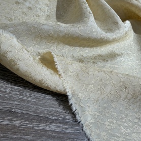 Вискоза желтая в цветочный принт (134464)