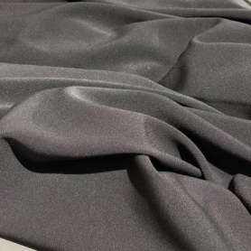 Поливискоза черная однотонная (150227-1)