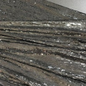 Полиэстер черный с пайетками (178245-4)