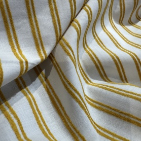 Хлопок белый в полоску (130907)