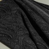 Полиэстер черный с принтом пейсли (184017)