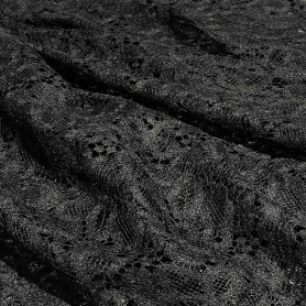 Вискоза черная кружевная (150253-2)