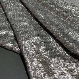 Полиэстер серый с пайетками (178245-3)