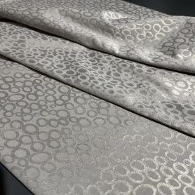 Поликоттон серый с геометрическим принтом (150231)