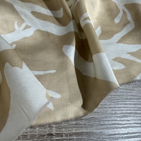 Вискоза коричневая узор (181477)