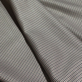 Поливискоза черно-белая с принтом гусиная лапка (134480)