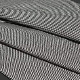 Хлопок черно-белый с принтом гусиная лапка (131358-1)