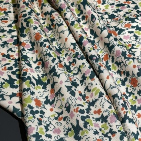 Вискоза кремовая с цветочным принтом (128796-4)