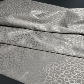 Поликоттон серый с геометрическим принтом (150231)