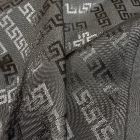 Плащевка черная геометрия (128797)