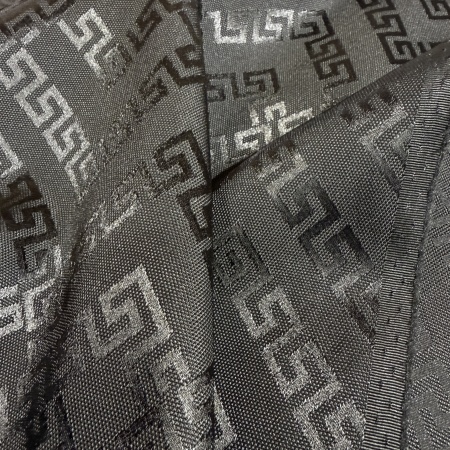 Плащевка черная геометрия (128797)