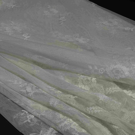 Хлопок полупрозрачный кружевной (142861)