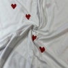 Хлопок белый с сердечками (115895)