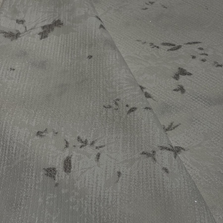 Полиэстер белый с цветочным узором (150280)