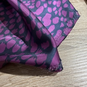 Вискоза синяя анималистичная (178410)