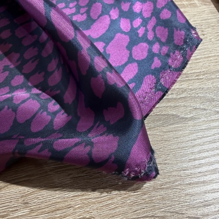 Вискоза синяя анималистичная (178410)