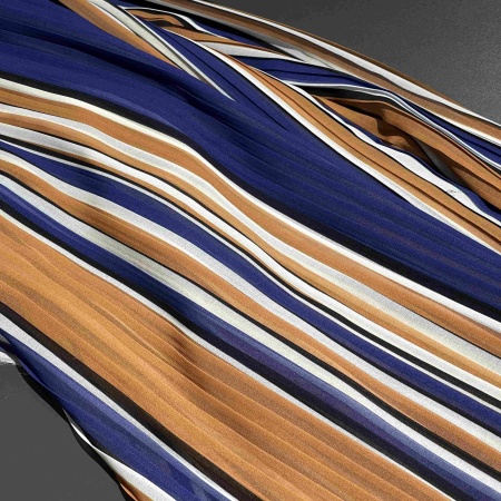 Полиэстер мультиколор в полоску (158376-1)