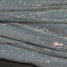 Полиэстер голубой с пайетками (178245-1)