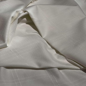 Хлопок белый в клетку (187331)