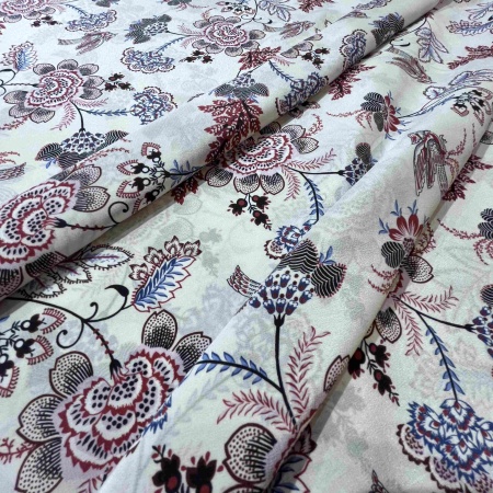 Шелк молочный с цветочным принтом (178248-1)