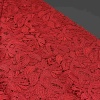 Полиэстер красный кружевной (150235)