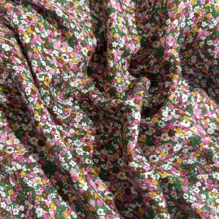 Вискоза молочная в цветочный принт (150258\1)